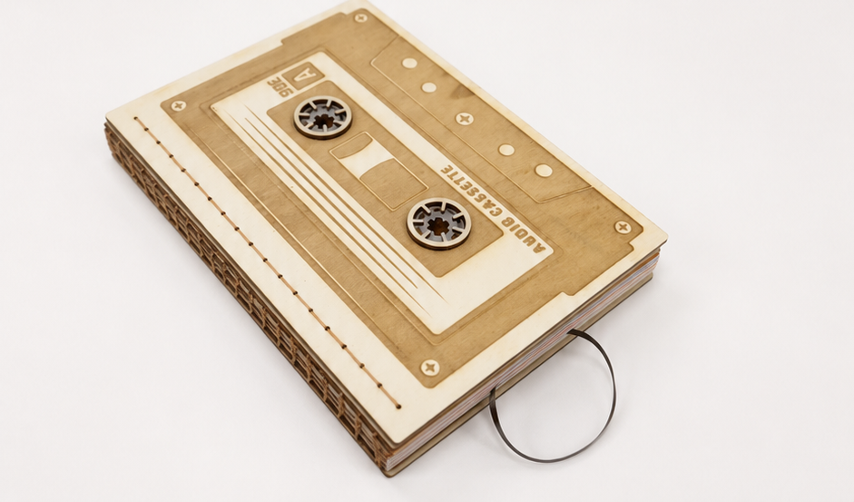 Cassette tape book - interior